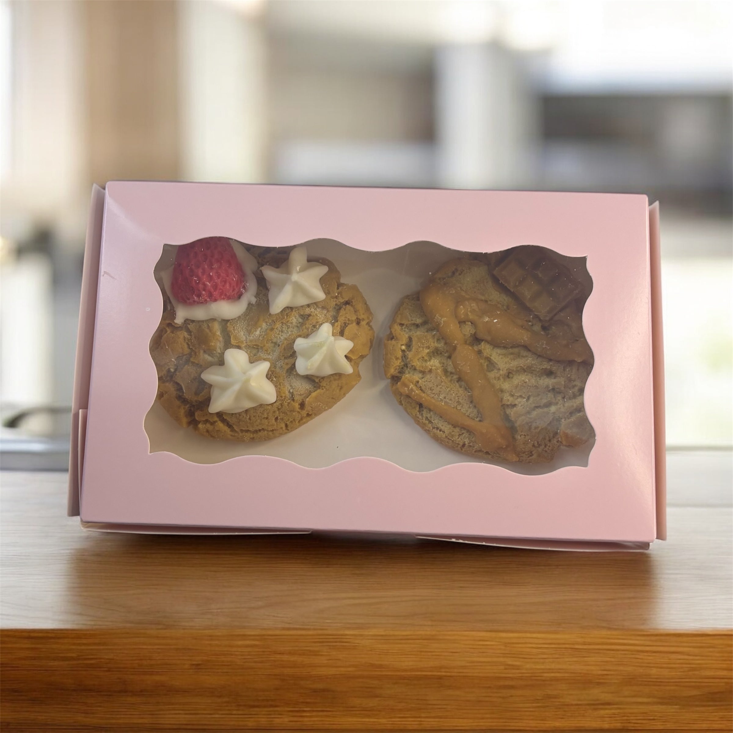 Lot de 2 cookies fondants